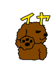 Cute family poodle More sticker #5374207