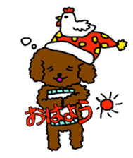 Cute family poodle More sticker #5374210