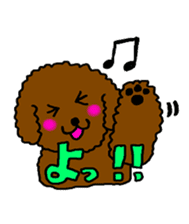 Cute family poodle More sticker #5374216