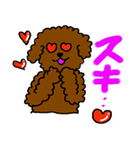 Cute family poodle More sticker #5374227