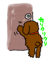Cute family poodle More sticker #5374229