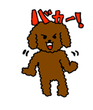 Cute family poodle More sticker #5374233