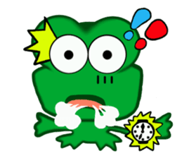 Fun frog sticker #5374917