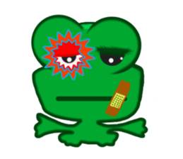 Fun frog sticker #5374920
