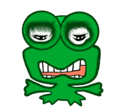 Fun frog sticker #5374936