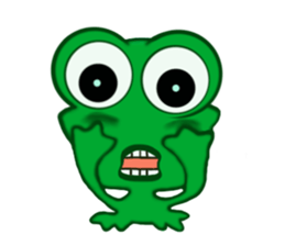 Fun frog sticker #5374942