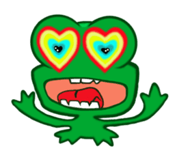 Fun frog sticker #5374945