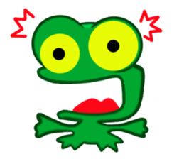 Fun frog sticker #5374947
