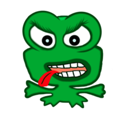 Fun frog sticker #5374949