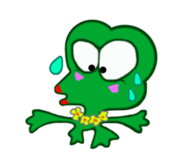 Fun frog sticker #5374951
