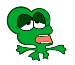 Fun frog sticker #5374954