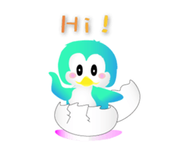 Naughty penguin sticker #5375116