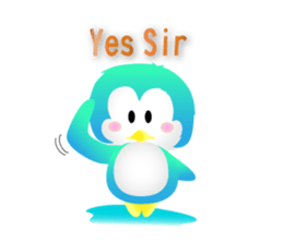 Naughty penguin sticker #5375117