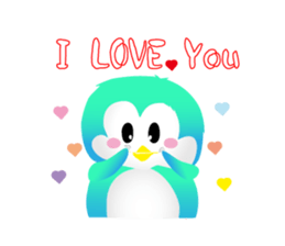 Naughty penguin sticker #5375123