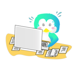 Naughty penguin sticker #5375125