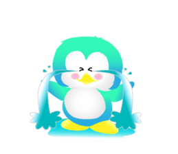 Naughty penguin sticker #5375128