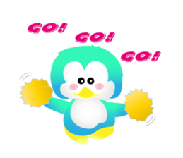 Naughty penguin sticker #5375129