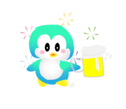 Naughty penguin sticker #5375134