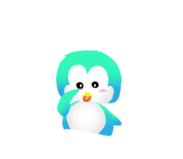 Naughty penguin sticker #5375138
