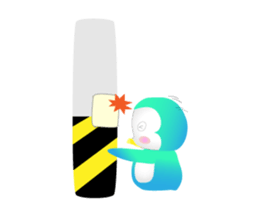 Naughty penguin sticker #5375140