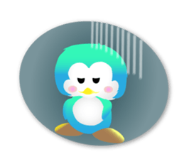 Naughty penguin sticker #5375143