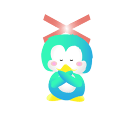 Naughty penguin sticker #5375145