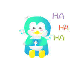 Naughty penguin sticker #5375147