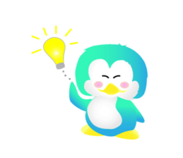 Naughty penguin sticker #5375148