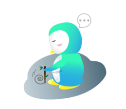 Naughty penguin sticker #5375150