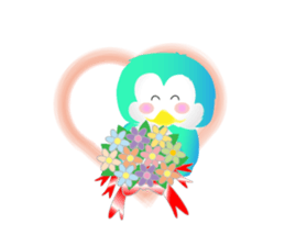 Naughty penguin sticker #5375152