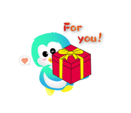 Naughty penguin sticker #5375153