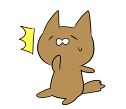 Loose Brown Cat sticker #5375477