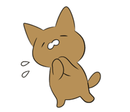 Loose Brown Cat sticker #5375479