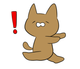 Loose Brown Cat sticker #5375484