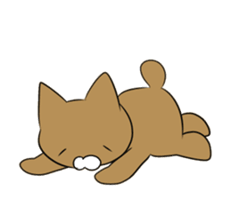 Loose Brown Cat sticker #5375485