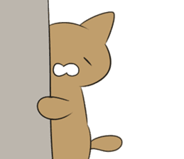 Loose Brown Cat sticker #5375488