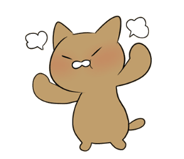 Loose Brown Cat sticker #5375491