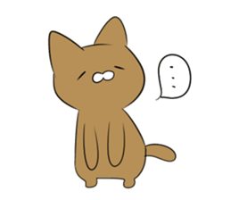 Loose Brown Cat sticker #5375505