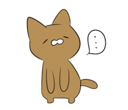 Loose Brown Cat sticker #5375505