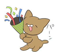Loose Brown Cat sticker #5375506