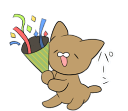 Loose Brown Cat sticker #5375506