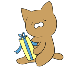 Loose Brown Cat sticker #5375508