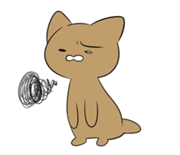 Loose Brown Cat sticker #5375511