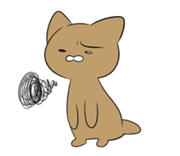 Loose Brown Cat sticker #5375511
