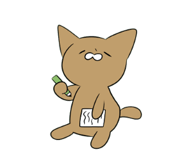 Loose Brown Cat sticker #5375512