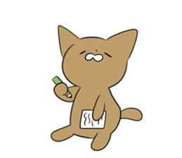 Loose Brown Cat sticker #5375512