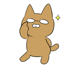 Loose Brown Cat sticker #5375515