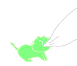 Cat playing sticker #5375920