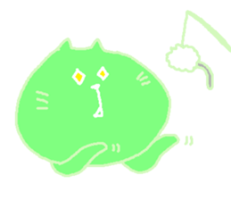 Cat playing sticker #5375938