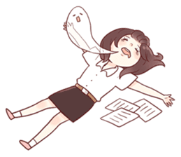 The true story of life in the university sticker #5377971